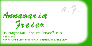 annamaria freier business card